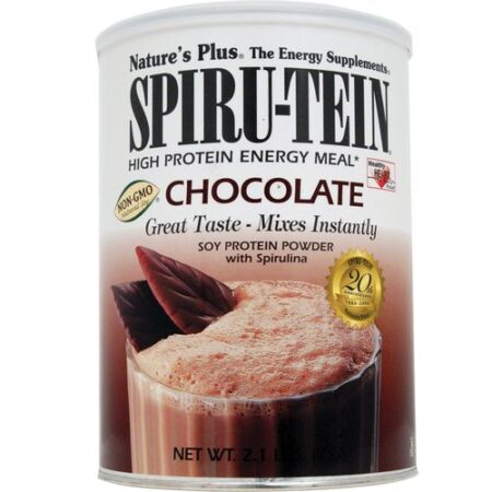 Nature's Plus, Proteína Spiru-Tein®, Chocolate - 480 g