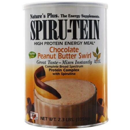 Nature's Plus, Spiru-Tein®, Chocolate Manteiga de Amendoim - 1.05 Kg