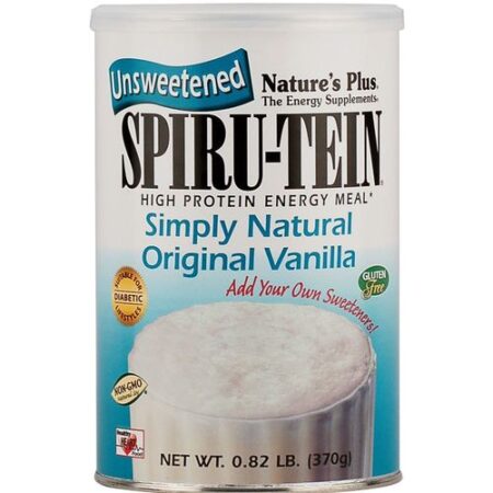 Nature's Plus, Proteína Spiru-Tein® Sem Açúcar Simplesmente Natural - Baunilha - 370 g