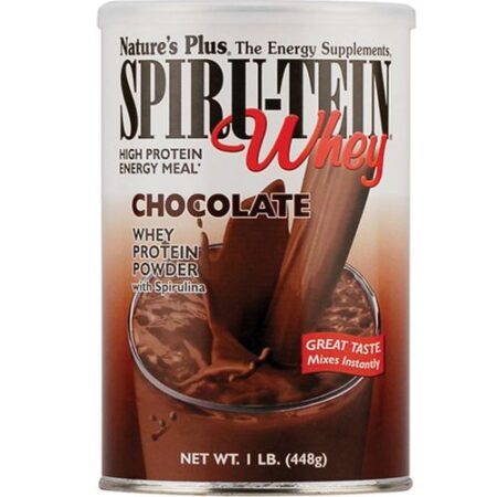 Nature's Plus, Spiru-Tein® Whey Protein, Chocolate - 448 g (1 lb)