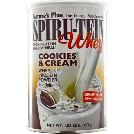 Nature's Plus, Spiru-Tein® Whey Protein, Cookies N Cream - 476 g (1 lb,05)