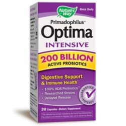 Nature's Way Primadophilus Probiótico 200 Bilhões - 30 Cápsulas para Saúde Intestinal
