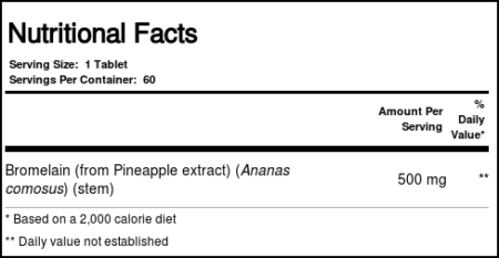 Kal, Bromelina 500 mg - 60 Tabletes - Image 4