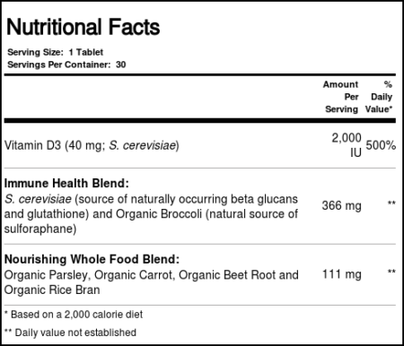 MegaFood Vitamina D3 - 2,000 IU - 60 Tabletes - Image 3