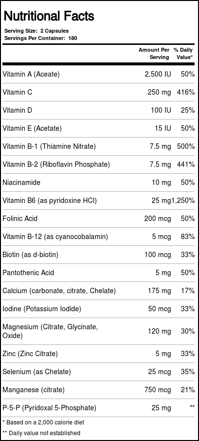 Kirkman Labs Super Nu-Thera®: Multivitamínico Vegano 360 Cápsulas para Bem-Estar Integral - Imagem 4