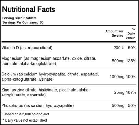 Country Life, Target-Mins® Cal-Mag-Zinc com Vitamina D - 180 Comprimidos - Image 3