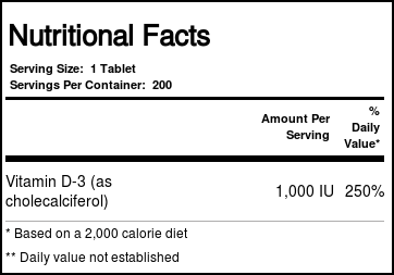 Source Naturals Vitamina D 1000 UI - 200 Tabletes: Saúde Óssea e Imunidade para Você - Imagem 2