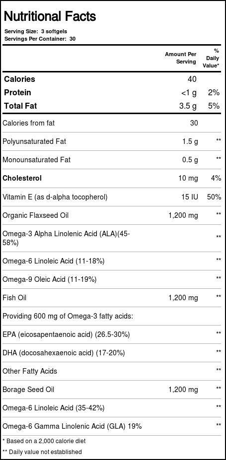 Beverly International EFA Gold - 90 Cápsulas em Gel: Ácidos Graxos Essenciais para Saúde e Bem-Estar no Brasil - Imagem 3