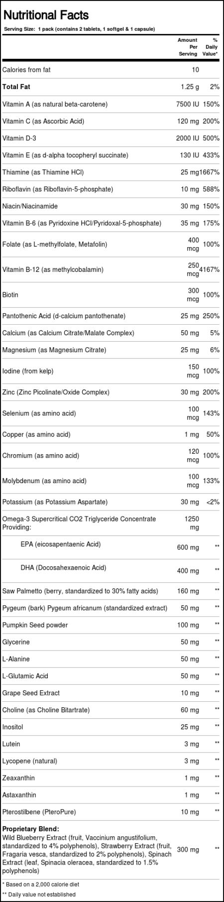 Douglas Labs, Complexo Vitamínico para Homens - 30 Pacotes - Image 2