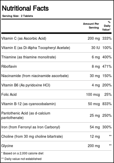 Douglas Labs Ferronyl Iron 27 mg - 60 Tabletes - Image 2