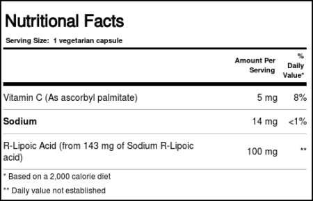 Douglas Labs R-Lipoic Acid - 60 Cápsulas Vegetarianas - Image 2