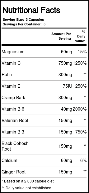 Vitanica Cramp Bark Extra 15 Cápsulas Vegetarianas: Alívio Natural para Dores e Desconfortos - Imagem 4