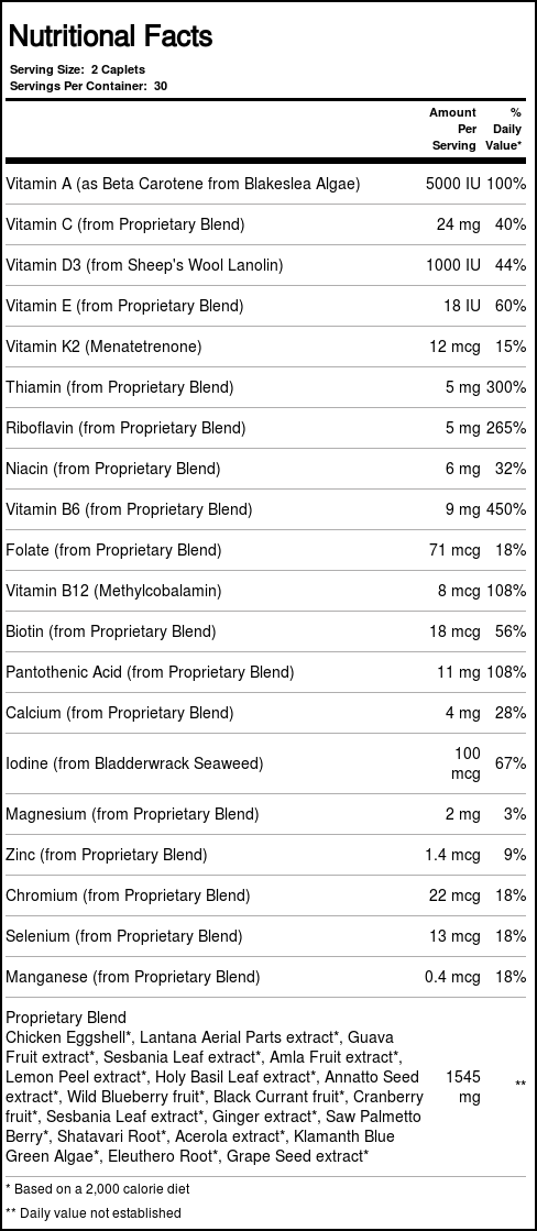 Multivitamínico e Minerais Nova Scotia Orgânicos para Mulheres 50+ - 60 Cápsulas - Imagem 2