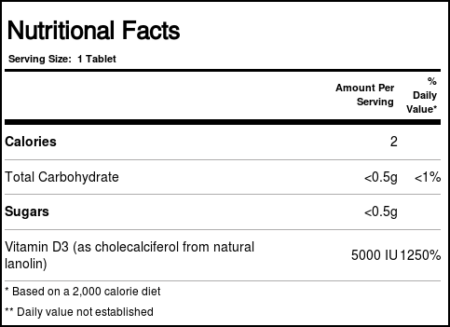 Bluebonnet Nutrition, EarthSweet® Vitamina D3 5,000 UI, Framboesa - 90 Tabletes Mastigáveis - Image 3