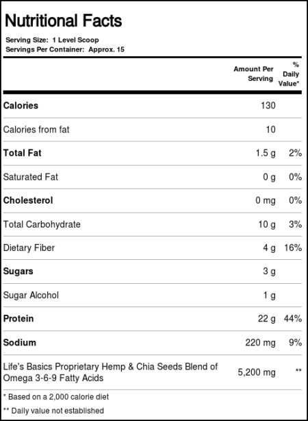 LifeTime Plant Proteína Mix, Chocolate natural - 19.58 oz - Image 3