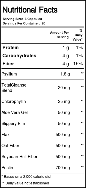 Solaray Total Cleanse Fibra Diária 120 Cápsulas: Saúde Intestinal e Detox Completo - Imagem 4