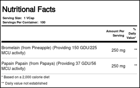 Nature's Life, Bromelaína e Papaína - 100 Cápsulas Vegetarianas - Image 4