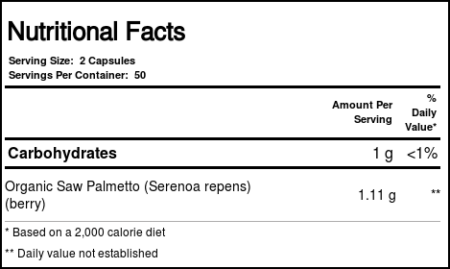 Solaray, Saw Palmetto Orgânico - 100 Cápsulas Vegetarianas - Image 4