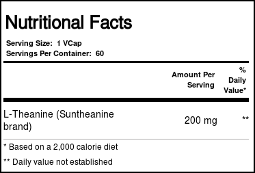 L-Theanine Food Science of Vermont 60 Cápsulas: Relaxamento e Foco Natural - Imagem 4