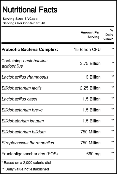 Food Science of Vermont Mega Probiótico-ND 120 Cápsulas Vegetarianas para Saúde Intestinal - Imagem 4