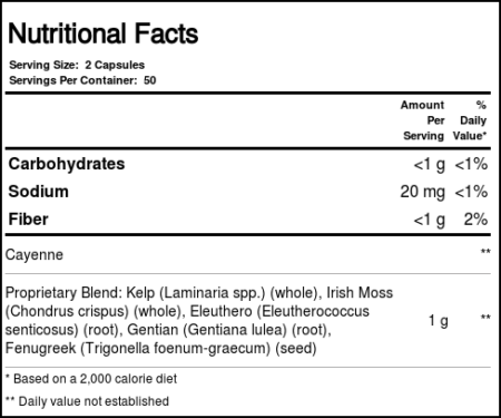 Solaray, Thyroid Blend­™ SP-26™ - 100 Cápsulas - Image 4