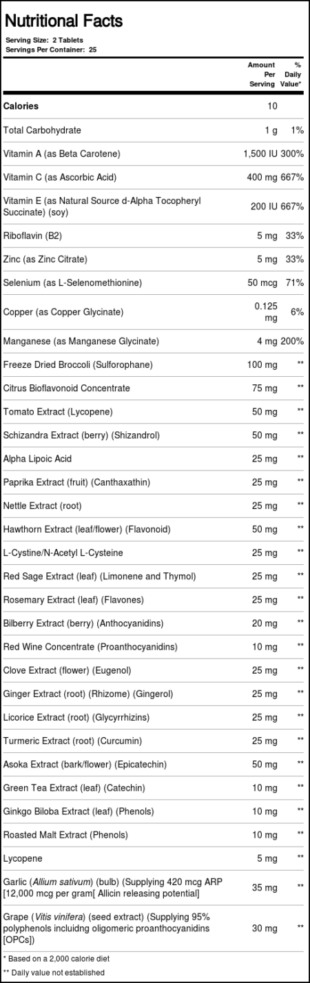 Kal Defesa do corpo antioxidantes 50 Tabletes - Image 4