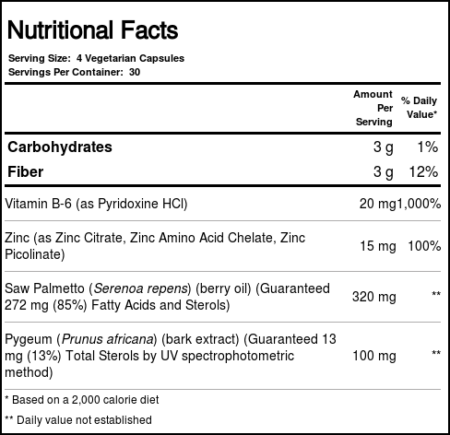 Solaray, Pygeum & Saw Palmetto - 120 Cápsulas Vegetarianas - Image 4