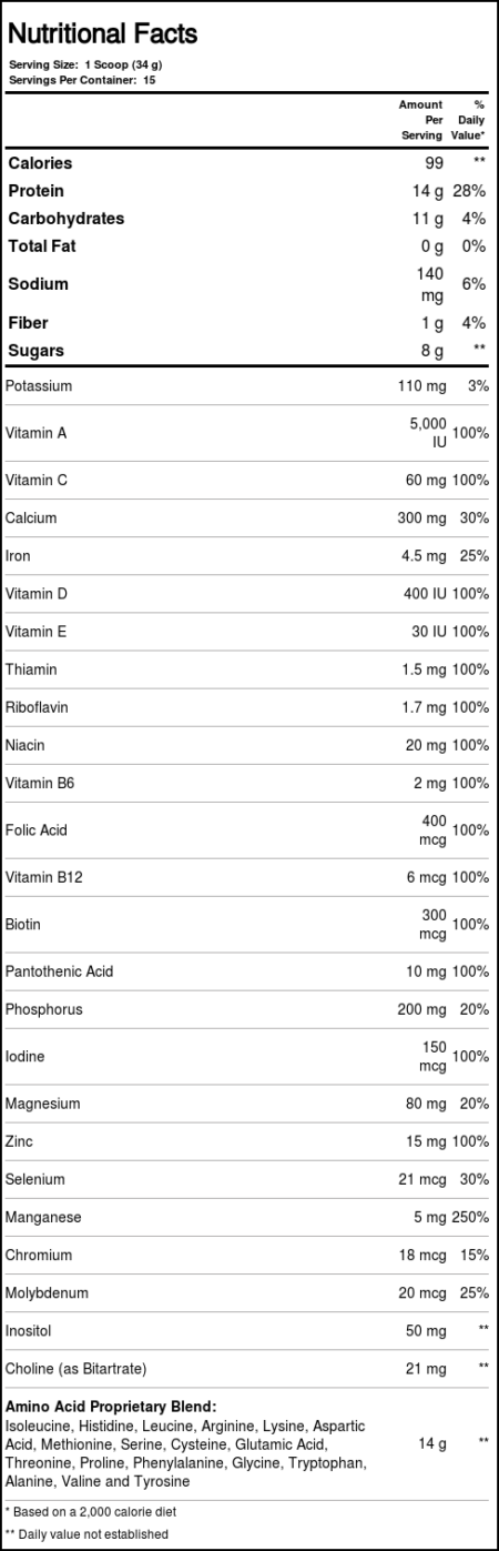 Nature's Plus, SPIRU-Tein® - Mirtilos e creme - 510g - Image 4