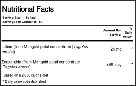 Nature's Life, Luteína 20 mg - 60 Cápsulas - Image 4