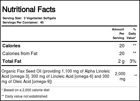 Óleo de Linhaça Orgânica Health From the Sun 90 Cápsulas Vegetarianas: Ômega 3, 6 e 9 para sua Saúde - Imagem 2