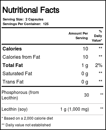 Solaray Lecitina Livre de Óleo 1.000 mg – 250 Cápsulas: Suporte ao Bem-Estar Hepático e Digestivo — foto 1 Solaray Lecitina Livre de Óleo 1.000 mg - 250 Cápsulas: Suporte ao Bem-Estar Hepático e Digestivo - Imagem 3