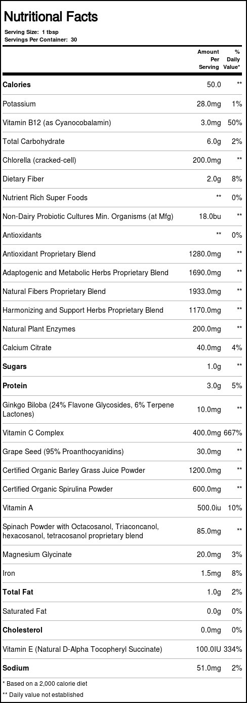 Macrolife Naturals Nutrient-Rich Super Alimento 283,5g - Nutrição Completa - Imagem 3