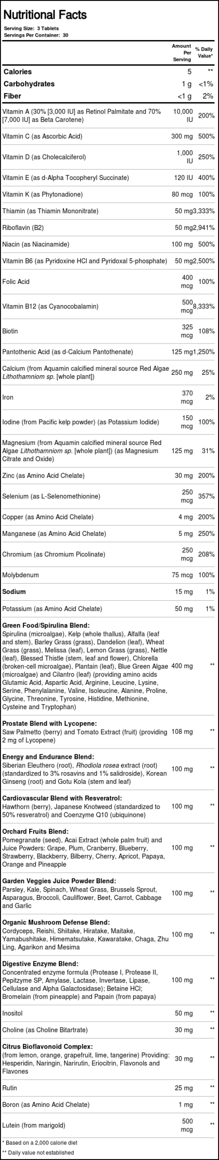 Nature's Way, Alive! Multivitamínico para Homens - 90 Tabletes - Image 4