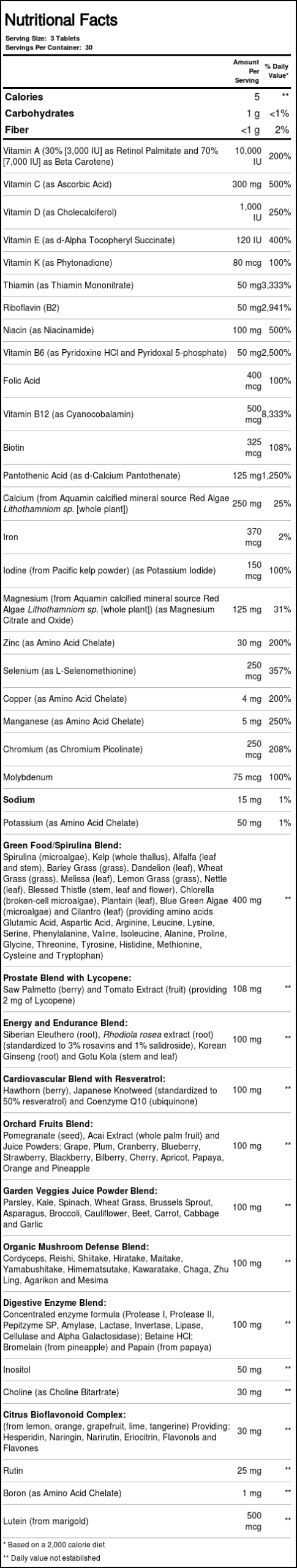 Nature's Way Alive! Multivitamínico Completo para Homens - 90 Tabletes Essenciais - Imagem 4