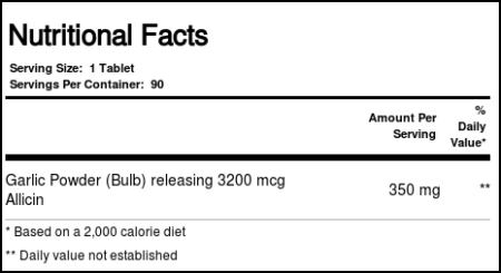 Nature's Way, Garlicin® Saúde Cardiovascular - 90 Tabletes - Image 5