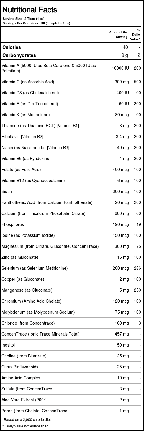 Trace Minerals Research Vita-Mineral Líquido Laranja Mango 30 fl oz (887ml) - Vitalidade e Nutrição Essencial - Imagem 4