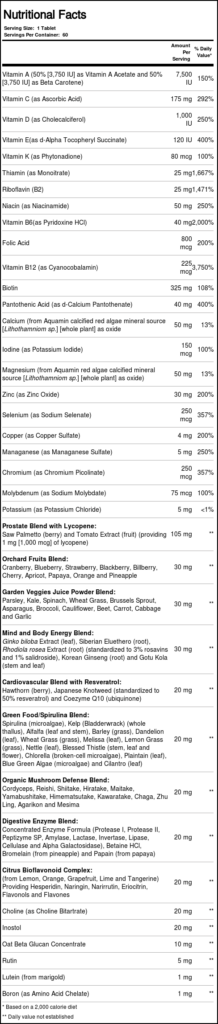 Nature's Way Alive! Multivitamínico para Homens 50+ - 60 Comprimidos - Saúde e Vitalidade - Imagem 2