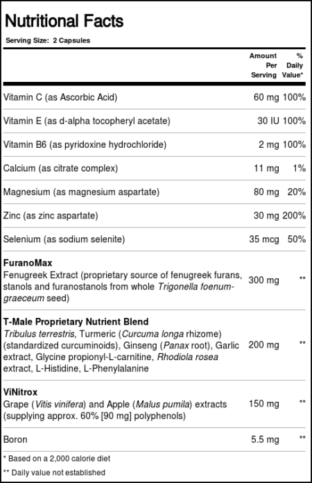 Nature's Plus, T Male™ - 60 Cápsulas - Image 3