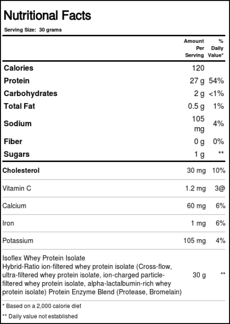 AllMax Nutrition Isoflex, morango - 32 oz - Image 2