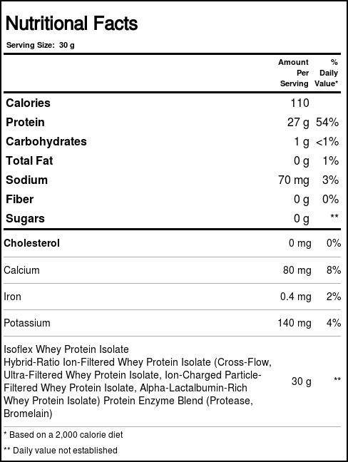 AllMax Nutrition Isoflex Banana 907g - Proteína Isolada Pura para Máxima Performance - Imagem 3