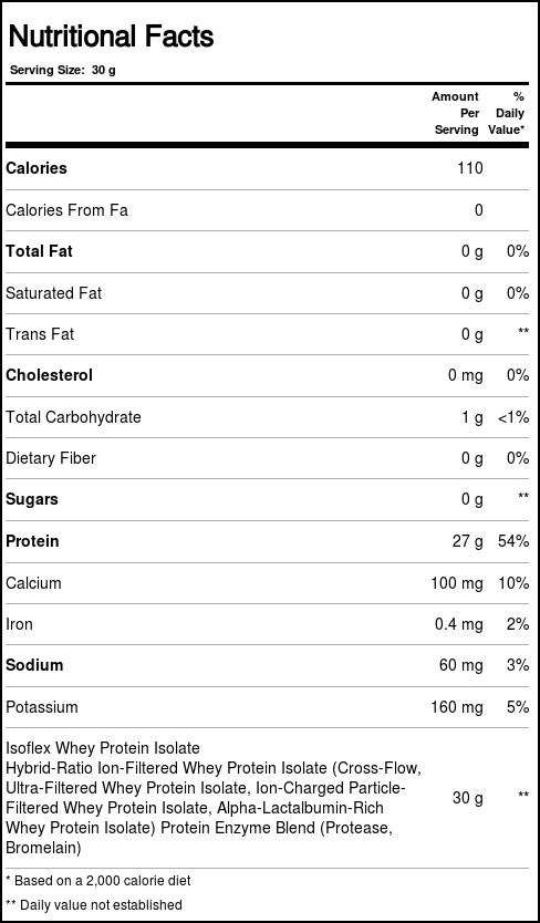AllMax Nutrition Isoflex Laranja - Whey Protein Isolado Puro 907g - Imagem 3