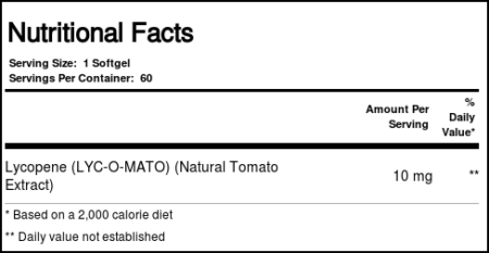 Now Foods, Licopeno 10 mg - 60 Cápsulas em Gel - Image 2