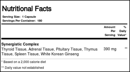 Natural Sources, Raw Thyroid - 180 Cápsulas - Image 3