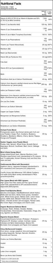Nature's Way Multivitamínico para Mulheres 50+ - 60 Comprimidos: Energia e Bem-Estar - Imagem 2