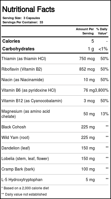 Nature's Way PMS com Vitamina B6 e 5-HTP - 100 Cápsulas para Bem-Estar - Imagem 4