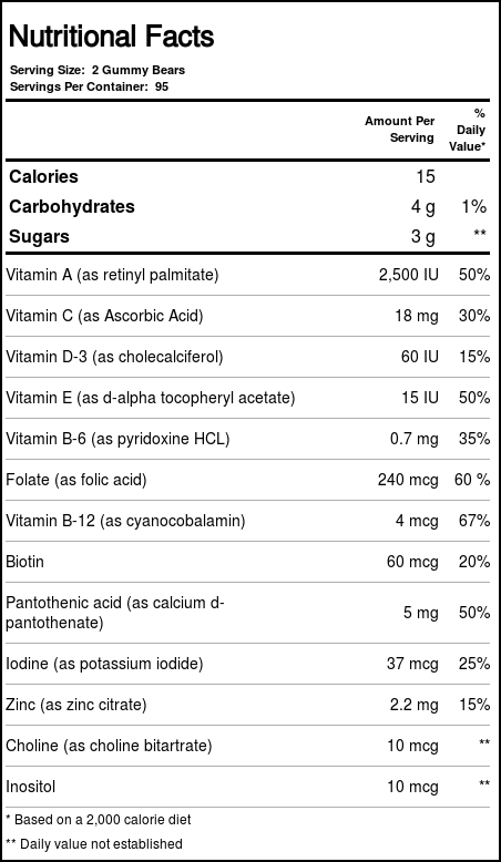 Nutrition Now Rhino Vitaminas em Gomas - 190 Gomas Mastigáveis para Energia e Bem-Estar - Imagem 3