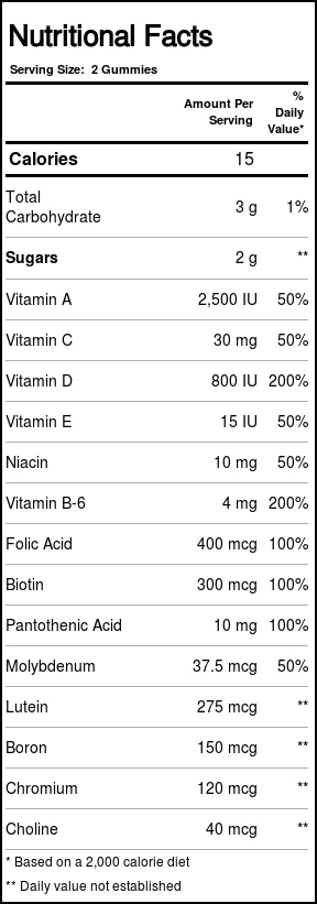 Kirkland Signature Multivitamínicas para Adultos - 160 Gomas: Energia e Saúde para o Seu Dia - Imagem 2