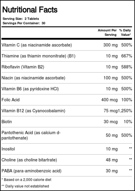 Thompson, Vitaminas do Complexo B com Vitamina C - 60 Tabletes - Image 4