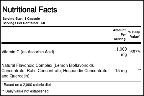 Vitamina C 1000 mg Thompson com Bioflavonóides - 60 Cápsulas | Imunidade e Energia - Imagem 4