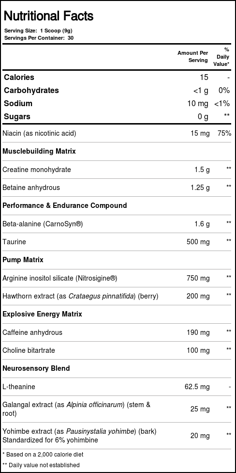 MuscleTech VaporX5 Next Gen Pré-Treino Framboesa Azul - 30 Porções: Potencialize Seu Desempenho e Foco - Imagem 2